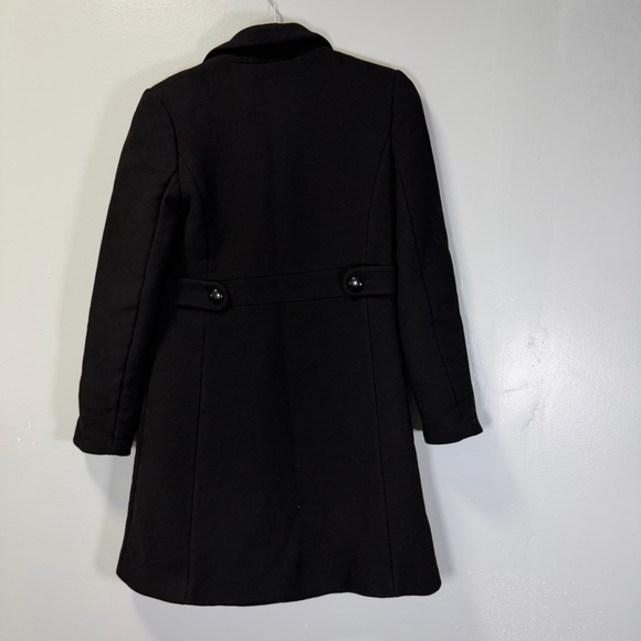 J. Crew Classic Black Single‎ Breasted Pea Coat Size 2 - Picture 8 of 9